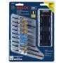 Bosch T-Shank Jig Saw Blade Set T18CHCL, 18 Pieces, 3-1/4 - 5-1/4, 5-24 TPI, In Brute Tough Case, For Wood, Metal And All Purpose/Multi-Material