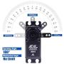 AGFrc 36KG IP67 Waterproof Steering Servo High Torque Programmable Full Metal Gear Digital Brushless Servo for 1/10 RC Models, Control Angle 180° (A80BHSW&AGF-SPV2)