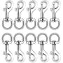 Swivel Snap Hooks for Dog Leash Collar Linking, FANGZHIDI 20pcs Heavy Duty Eye Bolt Metal Buckle Trigger Clip- Best for Purse Making, Spring Pet Buckle, Keychain, Handmade Crafts DIY Project