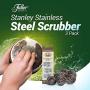 Fuller Brush Heavy Duty Stainless Steel Kitchen Cleaner Scrubbing Scour Sponges - 3 Pack