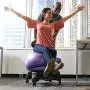 Gaiam Classic Balance Ball Chair – Exercise Stability Yoga Ball Premium Ergonomic Chair for Home and Office Desk with Air Pump, Exercise Guide and Satisfaction Guarantee Gaiam Classic Balance Ball Chair – Exercise Stability Yoga Ball Premium Ergonomic Chair for Home and Office Desk with Air Pump, Exercise Guide and Satisfaction Guarantee