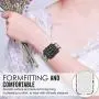 MoKo Band Compatible with Garmin Vivoactive, Soft Silicone Replacement Fitness Bands Wristbands with Metal Clasps fit Vivoactive/Vivoactive Acetate Sports GPS Smart Watch - Colorful Diamond