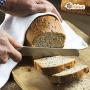 Orblue Serrated Bread Knife Ultra-Sharp Stainless Steel Professional Grade Bread Cutter - Cuts Thick Loaves Effortlessly - Ideal for Slicing Bread, Bagels, Cake (8-Inch Blade with 4.9-Inch Handle)