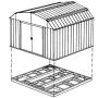Arrow FDN1014 Storage Shed Base Kit for 10x12, 10x13 & 10x14 Arrow sheds Arrow FDN1014 Storage Shed Base Kit for 10x12, 10x13 & 10x14 Arrow sheds