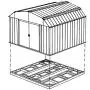 Arrow FDN1014 Storage Shed Base Kit for 10x12, 10x13 & 10x14 Arrow sheds Arrow FDN1014 Storage Shed Base Kit for 10x12, 10x13 & 10x14 Arrow sheds