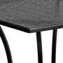 Flash Furniture Commercial Grade 28'' Square Black Indoor-Outdoor Steel Patio Table Flash Furniture Commercial Grade 28'' Square Black Indoor-Outdoor Steel Patio Table