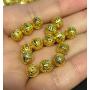 AMZ Beads - Package of 200! Gold or Silver Plated Hollow Filigree Round Ball Metal Spacer Beads for Jewelry Making DIY Craft Projects (8MM) (Gold)