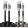 USB to USB C Cable 10ft, Fasgear 2 Pack Long Type C Cable Nylon Braided Fast Charging Compatible with Galaxy Note 8 9 S8/S9/S10/S10+, LG V20/G6 and More (Black,White) USB to USB C Cable 10ft, Fasgear 2 Pack Long Type C Cable Nylon Braided Fast Charging Compatible with Galaxy Note 8 9 S8/S9/S10/S10+, LG V20/G6 and More (Black,White)