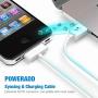 POWERADD Apple Certified iPhone 4 4s 3G 3GS iPad 1 2 3 iPod Touch Nano 30 Pin Charger USB Sync Cable (2PCS)