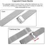 SWEES Compatible with iWatch 38mm 40mm 42mm 44mm, Stainless Steel Metal Narrow Small Soft Thin Replacement Compatible for iWatch Series 6 5 4 3 2 1 SE Women Men, Black, Champagne, Silver, Rose Gold