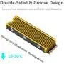 NVMe Heatsinks for M.2 2280mm SSD Double-Sided Cooling Design(Gold) NVMe Heatsinks for M.2 2280mm SSD Double-Sided Cooling Design(Gold)