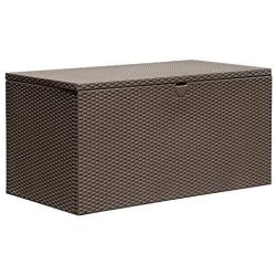 Arrow 4 x 2 x 2 Spacemaker Espresso 134 Gallon Hot-Dipped Galvanized Steel Storage Deck Box