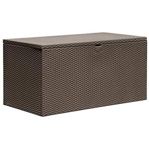 Arrow 4 x 2 x 2 Spacemaker Espresso 134 Gallon Hot-Dipped Galvanized Steel Storage Deck Box