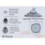 G-promise Double Height Positioning Shower Head, High Pressure Shower Heads with Handheld Spray, Adjustable Metal Bracket Holder,Extra Long Stainless-Steel Flexible Hose (Chrome) G-promise Double Height Positioning Shower Head, High Pressure Shower Heads with Handheld Spray, Adjustable Metal Bracket Holder,Extra Long Stainless-Steel Flexible Hose (Chrome)