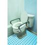 Essential Medical Supply Elevated Toilet Seat with Arms, Elongated, 19.5 x 14 x 3.5 Inch
