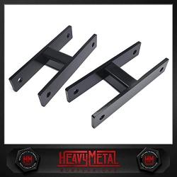 Heavy Metal Suspensions - Fits 1994-2004 Ford F-250 / F-350 Super Duty (4WD) and 2000-2005 Excursion 2'' Front Lift Shackles High Strength Carbon Steel Lift Kit