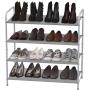 Simple Houseware 4-Tier Shoe Rack Storage Organizer 20-Pair, Grey