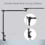 PHIVE LED Desk Lamp, Architect Clamp on Desk Light, Eye-Caring Metal Swing Arm Drafting Table Lamp, Dimmable, 4 Color Modes - Great for Workbench, Office, Task, Reading, Drawing (Upgraded Version)