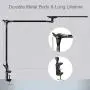 PHIVE LED Desk Lamp, Architect Clamp on Desk Light, Eye-Caring Metal Swing Arm Drafting Table Lamp, Dimmable, 4 Color Modes - Great for Workbench, Office, Task, Reading, Drawing (Upgraded Version)