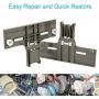 （Upgraded） Dishwasher Top Rack Adjuster W10350376 Replacement part by Rayhoor - Fit for Whirlpool & Kenmore Dishwashers - Replaces W10712394 AP5272176 PS3497383 (Pack of 2)