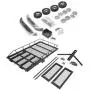 V GEBY RC Trailer, 1/10 RC Crawler Truck Spare Parts RC Wheel Type Heavy Duty Metal Trailer Dual Axle RC Model Hop-ups