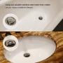 Uxoz Drain Hair Catcher,Stainless Steel Bathtub & Sink Drain Protector, Anti-Rust, Durable Use (1, 1.35-1.75inch)