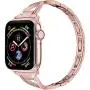 MARGE PLUS Compatible with Apple Watch Band 40mm 38mm 44mm 42mm, Women Bling Wristband for iWatch SE Series 6 5 4 3 2 1 Metal Stylish Strap