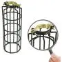Rustic State Industrial Design Cylinder Metal Wire Light Cage | Lamp Guard for DIY Wall Lighting in Black Rustic State Industrial Design Cylinder Metal Wire Light Cage | Lamp Guard for DIY Wall Lighting in Black