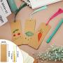 150 Pieces Kraft Paper Blank Bookmarks Gift Tags and 150 Pieces Handmade Tassels Pendant for DIY Craft Bookmark Key Chain Earring Jewelry Making (Kraft)