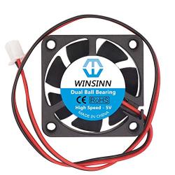 WINSINN 40mm Fan 5V Dual Ball Bearing Brushless 4010 40x10mm - High Speed (Pack of 5Pcs)