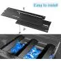 BBQ funland (3-Pack Universal Adjustable Porcelain Steel Replacement Heat Plate Shield, Heat Tent, Flavorizer Bar, Burner Cover, Flame Tamer for Gas Grill, Extends from 11.75'' up to 21'' L