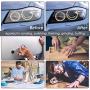 40 Sheets Wet Dry Sandpaper Assortment for Wood Furniture Automotive Car Metal Polishing Finishing, 9x11 Inches Sand Paper Girt 120/240/400/600/800/1000/1500/2000/2500/3000