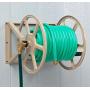 Liberty Garden 709 Steel Wall/Floor Mounted Hose Reel, Holds 200-Feet of 5/8-Inch Hose - Tan