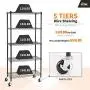 EFINE USA 5-Shelf Shelving Units and Storage on 3 Wheels, Adjustable Heavy Duty Carbon Steel Wire Shelving Unit for Garage, Kitchen, Office (30W x 14D x 63.7H) EFINE USA 5-Shelf Shelving Units and Storage on 3 Wheels, Adjustable Heavy Duty Carbon Steel Wire Shelving Unit for Garage, Kitchen, Office (30W x 14D x 63.7H)