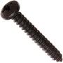 Small Parts 1020APPB Steel Sheet Metal Screw, Black Oxide Finish, Pan Head, Phillips Drive, Type A, #10-12 Thread Size, 1-1/4'' Length (Pack of 100)