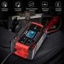 SUHU Car Battery Charger, 12V/8A 24V/4A Smart Automatic Battery Charger Automotive Trickle Charger for Car Truck Motorcycle Lawn Mower Boat Marine RV SUV ATV SLA Wet AGM Gel Cell Lead Acid Battery