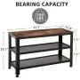 APICIZON Shoe Bench, Metal Shoe Rack Bench with 2 Mesh Shelves, Industrial Storage Bench for Entryway, Hallway, Mudroom, Rustic Brown, 31.5 Inch APICIZON Shoe Bench, Metal Shoe Rack Bench with 2 Mesh Shelves, Industrial Storage Bench for Entryway, Hallway, Mudroom, Rustic Brown, 31.5 Inch