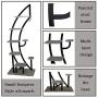 Flower Plant Stand Indoor Pots Stander Display Iron MetalDecorative Plant Holder Pots Holder Shelf Flower Rack Multifunctional Shelf Unit Storage Rack Outdoor Indoor for Living Room Garden (1, Black)