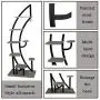 Flower Plant Stand Indoor Pots Stander Display Iron MetalDecorative Plant Holder Pots Holder Shelf Flower Rack Multifunctional Shelf Unit Storage Rack Outdoor Indoor for Living Room Garden (1, Black) Flower Plant Stand Indoor Pots Stander Display Iron MetalDecorative Plant Holder Pots Holder Shelf Flower Rack Multifunctional Shelf Unit Storage Rack Outdoor Indoor for Living Room Garden (1, Black)
