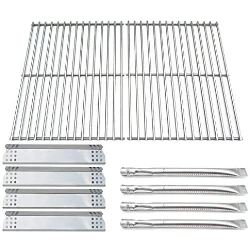 Direct Store Parts Kit DG145 Replacement for Sunbeam, Nexgrill, Grill Master 720-0697 Gas Grill Parts Kit (Stainless Steel Burner + Stainless Steel Heat Plate + Solid Stainless Steel Cooking Grid)