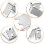 HK Freezer Shelf Clip, Fridge Cooler Shelf Support, Replacement Shelf Square Buckles Clips, Stainless Steel Hooks Shelf Clip for Refrigerator (10 Pcs) HK Freezer Shelf Clip, Fridge Cooler Shelf Support, Replacement Shelf Square Buckles Clips, Stainless Steel Hooks Shelf Clip for Refrigerator (10 Pcs)