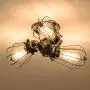 Vintage Ceiling Light Industrial Rotatable Semi-Flush Mount Ceiling Light Metal Lamp Fixtures Painted Finish; Moonkist (with 3 Light) (Silver) Vintage Ceiling Light Industrial Rotatable Semi-Flush Mount Ceiling Light Metal Lamp Fixtures Painted Finish; Moonkist (with 3 Light) (Silver)
