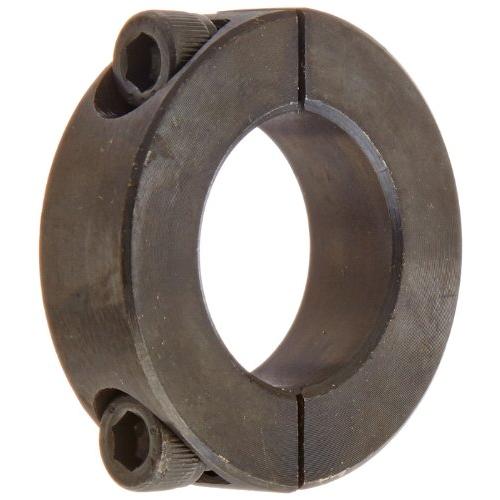 Climax Metals Part 2C-100, Mild Steel, Black Oxide Plating, Clamping Collar, 1 inch bore, 1 3/4 inch OD, 1/2 inch Width, 1/4-28 x 5/8'' Clamp Screw