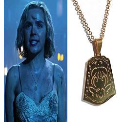 Ameshop Chilling Adventures of Sabrina Figure Toy Sabrina Spellman Metal Cosplay Necklace Gift