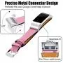 Hotodeal Replacement Leather Band Compatible for Charge 2, Classic Genuine Leather Wristband Metal Connector Watch Bands, Fitness Strap Women Men Small Large