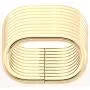 BIKICOCO 1-1/4 Metal Oval Ring Buckle Loops Non Welded for Leather Purse Bags Handbag Straps, Light Gold - Pack of 10
