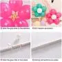 IDAODAN 2 Set Balloon Column Kit Base Stand and Pole 61 inch Height [UPGRADED] + 30Pcs Balloon Rings, Balloon Tower Decoration for Birthday Party Wedding Party Event Christmas Decorations