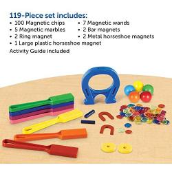 Learning Resources Super Magnet Lab Kit, STEM Toy, Critical Thinking, 119 Pieces, Ages 5+