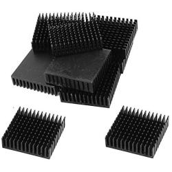 Nxtop 12 Pcs Aluminium 40 x 40 x 11mm Square Heatsink Cooling Cooler Fin Black