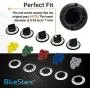 Ultra Durable KN002 RKE Universal Electric Range Knob Kit Replacement by Blue Stars - Exact Fit for Many Range/Oven Brands - Replaces AP5641247 MA-XP6 RK103
